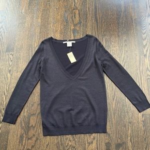 Max studio V neck knit top